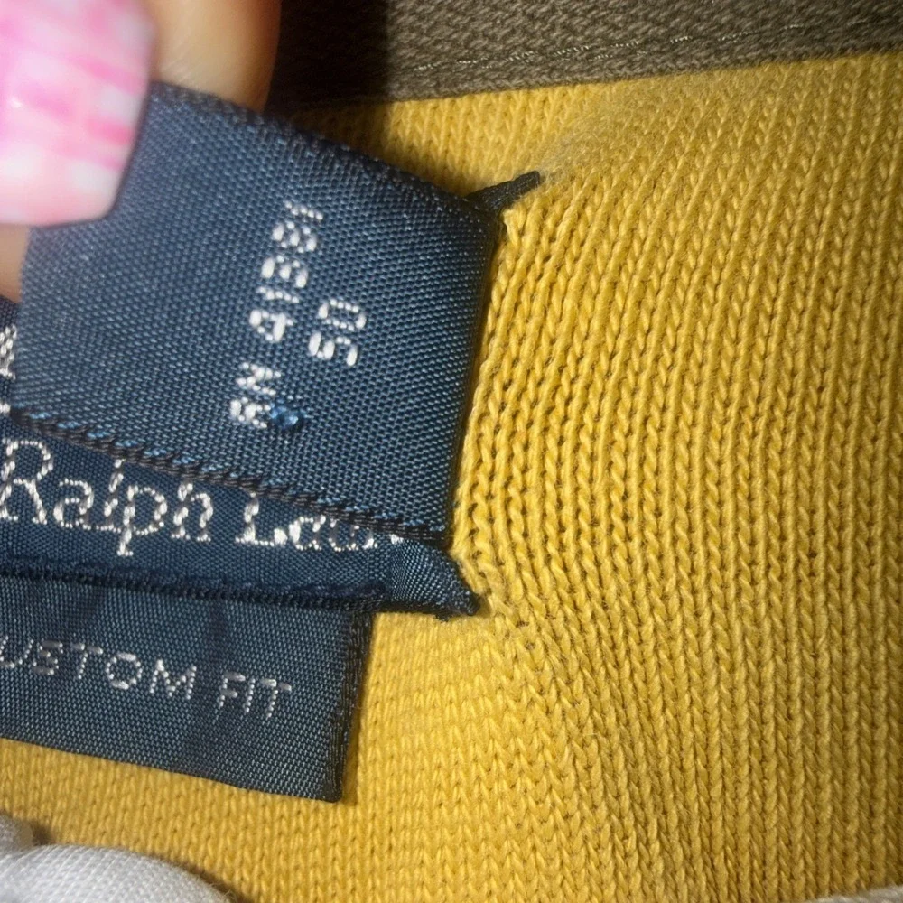 Vintage Polo Ralph Lauren 2nd Regiment Embroidered Rugby Shirt Mens Size Large